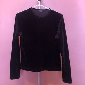 90's velvet long sleeve